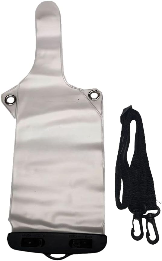 1pcs walkie-talkie waterproof bag Handstand Universal IPX7 transparent electronic equipment Outdoor waterproof and dustproof bag protective cover (Velcro transparent)