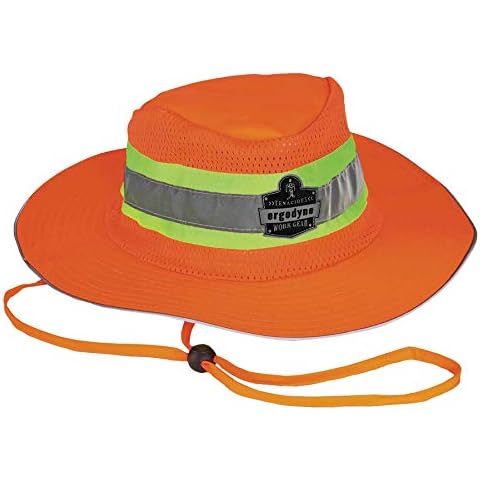 Ergodyne GloWear 8935 High Visibility Ranger Hat, Large/X-Large, Orange Cover