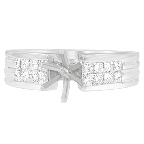 Original Classics 14K White Gold Princess Diamond Ring (3.14 cttw, H-I Color, SI1-SI2 Clarity)