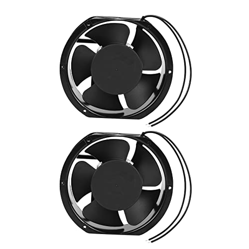 Ehwisbe 2X Ventilador -108EX-S1-B 220V 38W Ventilador de Refrigeración de Doble Rodamiento Ovalado 172X150X51mm