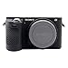 Easy Hood Case for Sony Alpha A6500 ILCE-6500 Digital Camera, Anti-Scratch Soft Silicone Housing Protective Cover Protector Skin (Black)