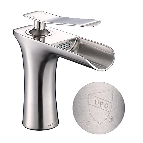 Aquaterior Waterfall Faucet and Ceramic Vessel Sink Kit #TOP18