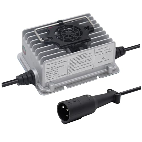 Abakoo Battery Charger 48 Volt 5 Amp for Club Car Golf Cart with 3 Pin Round Plug