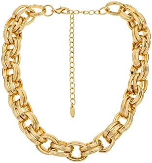 Ettika Chunky Gold Necklace. Gold Necklace, Bold & Chunky 18k Gol...