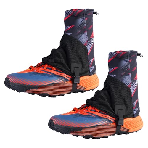Outdoor Trail Gaiters Low Ankle Gaters Protective Shoe Covers Breathable Sand Prevention for Running Hiking Trail Racing