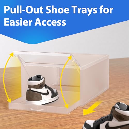 Primezoneclearshoestorageboxesstackablefitussize15xxlargeplasticshoeboxpulloutplasticshoestorage24packshoedisplaycasecleardoorsneakerstorageeasytoassemblewhite Urban Country Home Decor Primezone clear shoe storage boxes stackable fit us size 15 xx large plastic shoe box pull out plastic shoe storage 24 pack shoe display case clear door sneaker storage easy to assemble white urban country home decor