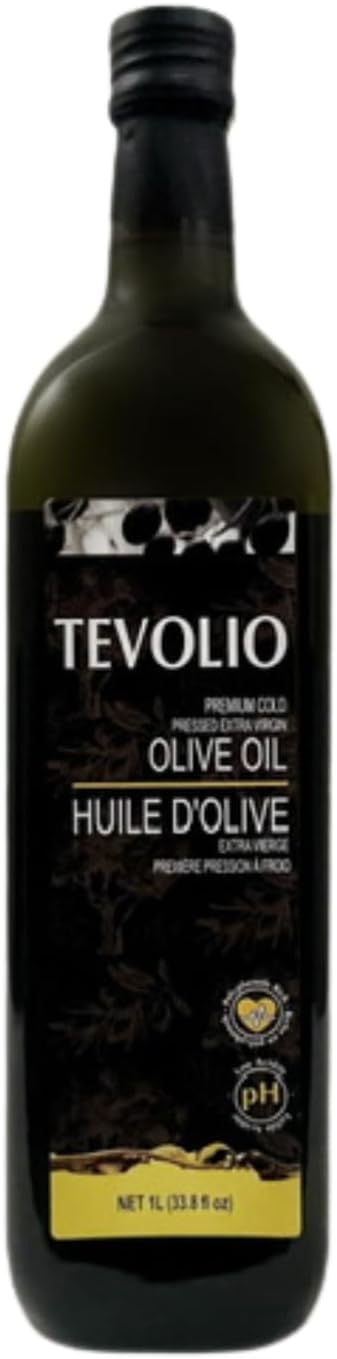 TEVOLIO VIRGIN OLIVE OIL 100% Pure and Cold-Pressed, rich in antioxidants & healthy fats, plant based, vegetarian, vegan, versatile and premium quality, low acidity, EXTRA VIRGIN OIL - 5 LITER