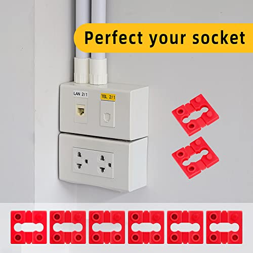 96 Pcs Switch And Receptacle Spacers, Plastic Switch And Receptical Spacers For Electrical Box + 30 Pcs Screws (126) #TOP6