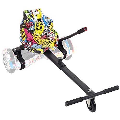WEELMOTION Hoverboard Go Kart Adjustable Seat Attachment for 6.5" 8" 10" Two Wheel Self Balancing Scooter (HIPHOP)
