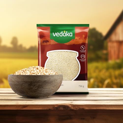 Image of Amazon Brand - Vedaka Unpolished Sorghum Millets | 750 G | Jowar /Great Millet /Bili Jola /Jonnalu /Cholam