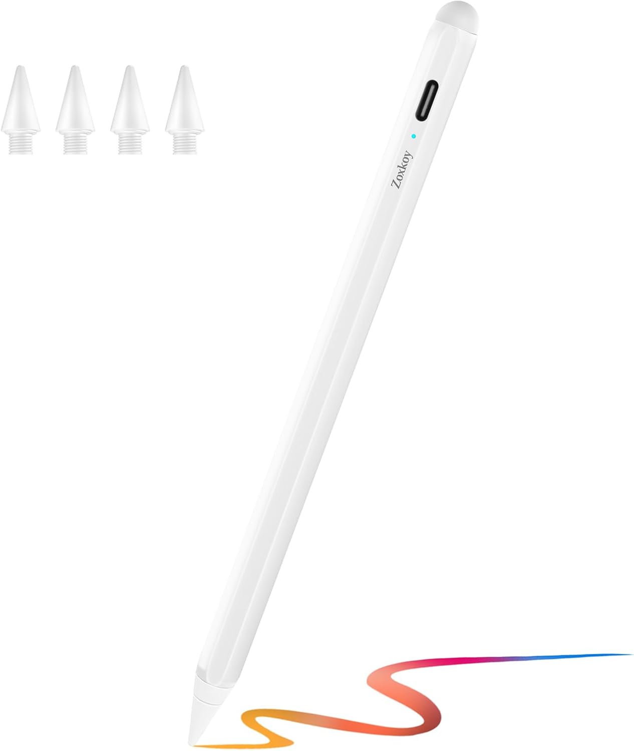 Stylus Pen for Apple iPad Pencil: Touch Pencil with Palm Rejection for Precise Writing & Drawing - Compatible with Apple iPad Pro 11/12.9 Inch iPad 6th/7th | iPad mini 5th | iPad Air 3rd Gen