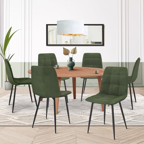 Lot de 6 chaises MILA en velours pour salle à manger - vue 3