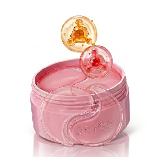 Image of Pink Collagen Under Eye Patches, Multi-Peptide Hydrogel Eye Masks