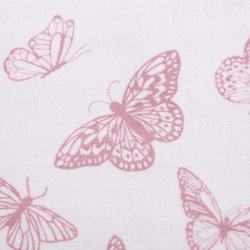 Image of Betsey Johnson - Blanket, Buttery-Soft Throw Blanket for Couch or Bed, Boldly Plush & Oversized Bedding (Malachite Butterfly Pink, 50 inch x 70 inch)