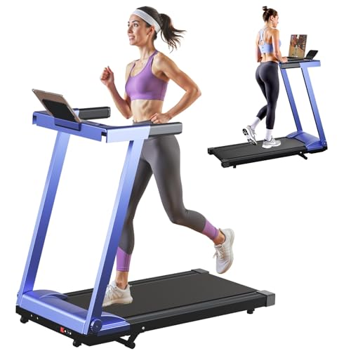 Image of Treadmills for Home, 4-in-1 Foldable Treadmill with Incline, 300 LBS Capacity Running Treadmills for Home Small Spaces with Handles