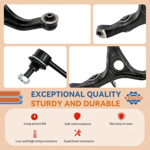 Image of Front Lower Control Arms Suspension Kit Fit for Honda Accord 2003 2004 2005 2006 2007, Fit for Acura TSX 2004 2005 2006 2007 2008, K640289 K640290-2PCS,