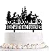 Funny Motorcycle Wedding Cake Topper - Ride with Me Forever Cake Topper - Mr & Mrs Romantic Cake Topper For Bridal Shower Engagement Wedding Anniversary Party Decor