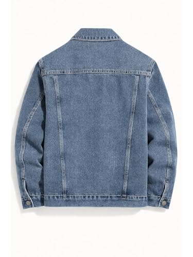 Image of GRECIILOOKS Men'S Denim Jacket | Classic Regular Fit Jeans Jacket For Men | Stylish Branded Jackets For Men - Timeless Casual Wear