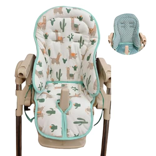Coussin de chaise haute peluche doux avec revêtement antidérapant de siège
