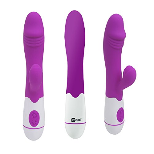 CNHIDEE Silicone Rabbit Vibrator with Multi Speed Vibration Frequencies for Clitoral and G Spot Stimulation, 4.8 Ounce