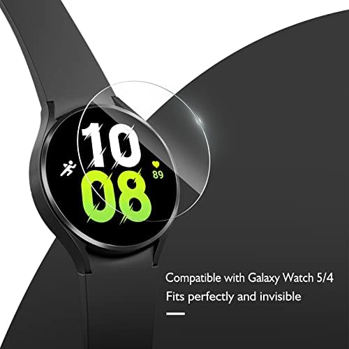 KIMILAR 4 Pack Screen Protector compatible with Samsung Galaxy Watch 5 / Galaxy Watch 4 44mm, Tempered Glass Screen Protector Cover for Galaxy Watch 4/5 44mm, HD Clear 9H Hardness Scratch Resistant