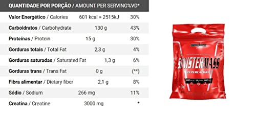 Integralmédica - SINISTER MASS - 3Kg - 4 Sabores (Cookies)