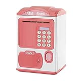Material: Money Safe besteht aus hochwertigem und hochwertigem ABS. Sicheres Simulationsdesign. Kann 600 Stück Münzen oder 100 Stück Papiergeld aufbewahren.