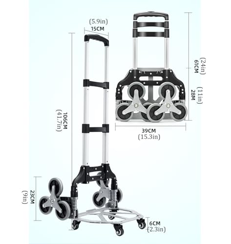 Carretilla plegable de aluminio con capacidad 300 lbs miniatura 7