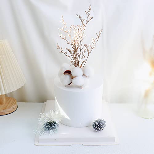 Keaziu 1 Pack Immortalized Cotton Cake Toppers 3D Flowers Cake Decorations Dessert Decoration For Bridal Shower Wedding Birthday Baby Shower Party Food Decorations Supplies #TOP29