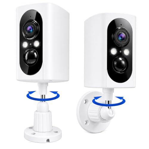 2K Security Cameras Wireless Outdoor, 355° Pan Rotate,