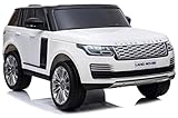 giordanoshop Coche eléctrico para niños 12 V 2 plazas Land Rover Range Rover HSE blanco