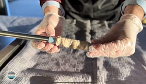 Schafsaitling 24/26 mm 18 Meter in Premiumqualität 1A getubed auf Röhrchen von LAND-SEA-BBQ. Ideal für die Herstellung selbstgemachter Würstchen.