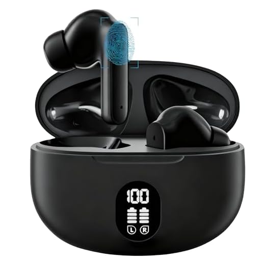 Wireless Bluetooth 5.3 Headphones – Hi-Fi Stereo – Noise Cancellation