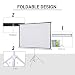 HOMCOM Pantalla de Proyector con Tripode Manual y Portátil Pantalla Plegable para...