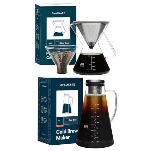 ovalware Pour Over Coffee Dripper Maker Paperless Stainless Steel Filter