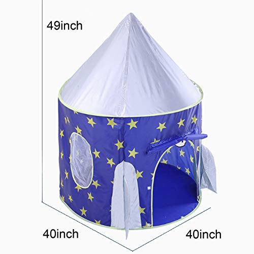 Magictent Rocket Ship Play Tent For Boys，Kids Spaceship Toys，Astronaut Space Ship Tents For Children's House，Foldable Gifts Playhouse For Indoor Outdoor Fun Games #TOP4