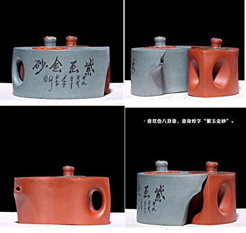 Tai Chi Bagua Teapot Set 12Oz Chinese Yixing Zisha Clay Pottery Handmade Tea Pot Ceramics Purple Sand Mud Kungfu Kettle #TOP6