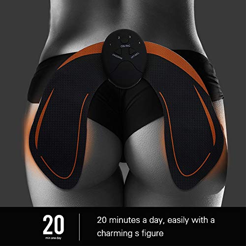 Estimulador e Tonificador Muscular de Glúteos Levanta Bumbum EMS Ginástica Passiva, 6 Modos e 10 Int