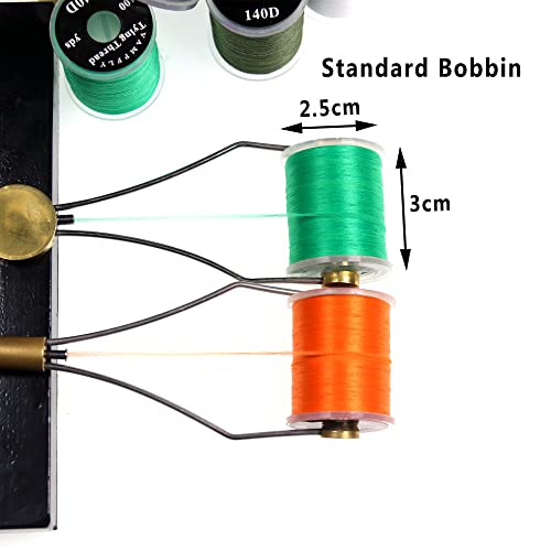 Hercules 140D Fly Tying Thread 12 Colors Non Waxed Fly Tying Wires Materials Kits Fly Tying Tieing Supplies For Dry Wet Flies (12 Colors) #TOP2