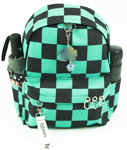 Maxer Mochila escolar casual de ombro para uso ao ar livre, anime japonês, mochila de viagem para mu