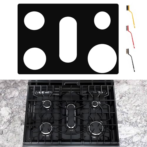 bezoku Stove Cover For Frigidaire Gallery 30 Inch Gas Range Stove Model FCFG3062AS FCFG3062AB FCFG3062AW, Upgraded 0.5MM Reusable Splatter Spill Guard For Frigidaire Gas Stove Top Protector Liner by bezoku - Used condition - US$18.16