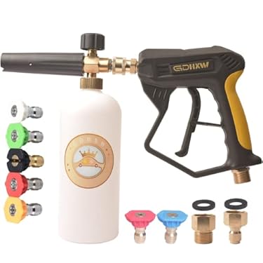 AMAZON - GDHXW X-887 High Pressure Washer Gun Snow Foam Lance Cannon Foam Blaster 2 Adapter 7 Pressure Washer Nozzles,for Car Washing