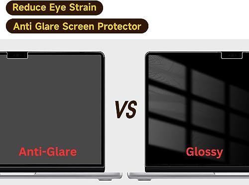 Image of Saco Screen Protector Compatible with MacBook Air 15.3-inch 2025 2024 2023 M4 A3241 M3 A3114 M2 A2941 Liquid Retina Display & Touch ID, Anti Glare Film /Anti Scratch Matte Laptop Screen Protector
