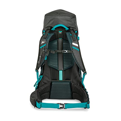 Image of High Sierra Pathway 2.0 Backpack with Hydration Storage Sleeve, for Hiking, Biking, Camping, Traveling, Black, 60L