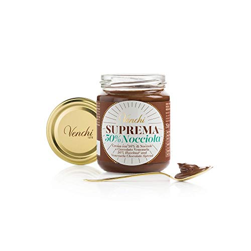 Venchi Suprema Chocolate Spread 50% Hazelnuts Gianduja 8.81oz