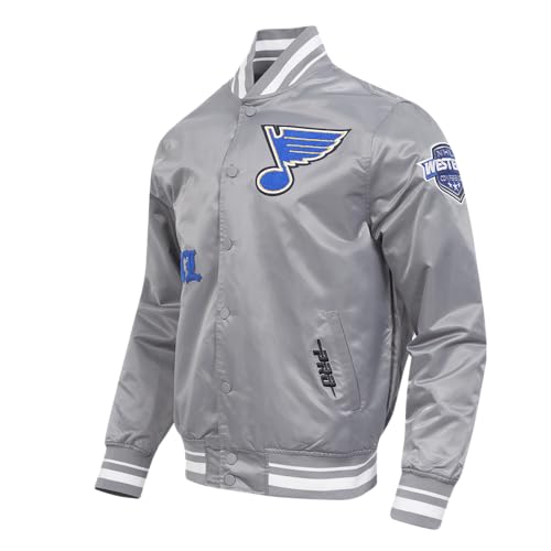 Image of Pro Standard Mens NHL Old English Satin Jacket