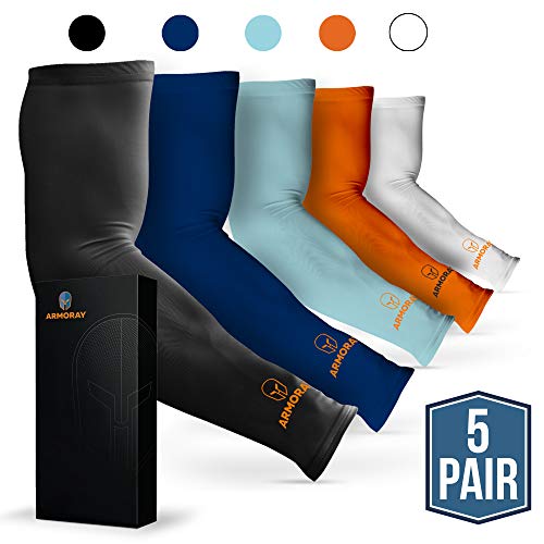 ARMORAY Arm Sleeves for Men or Women Basketball Golf Running Football Cycling