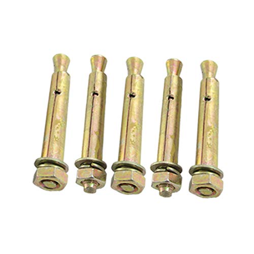 Expansion Bolts, 5 Pcs Featured M8 x 90mm Reliable Efficacy Hex Nut Expansion Bolt Sleeve Anchors Tool