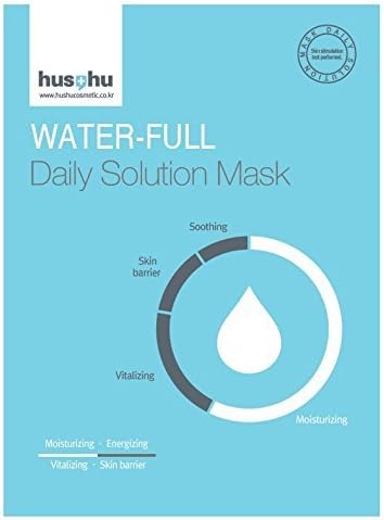 Hushu Water-full Daily Solution Facial Mask, 10 sheets