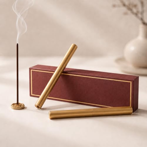 Spiritual Cleansing Kit - 50 Natural Palo Santo & White Sage Incense Sticks for Meditation & Energy Clearing, Yoga, Home & Office, 40-Min Clean Burn, 2-Tube Sustainably Sourced, Original Wood Scent